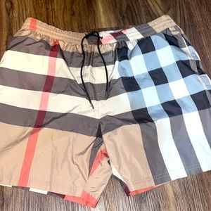 Mens 2xl Burberry swim trunks BRAND NEW